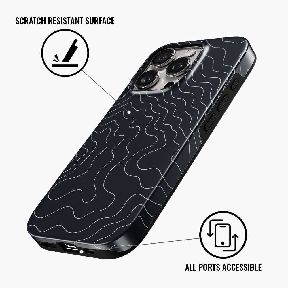 Midnight Contours - Phone Case • Tough